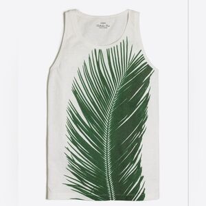 J crew collector tee palm print tank top. Size S women's
